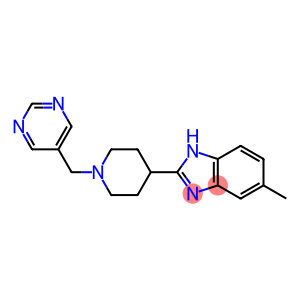 5-METHYL-2-[1-(PYRIMIDIN-5-YLMETHYL)PIPERIDIN-4-YL]-1H-BENZIMIDAZOLE