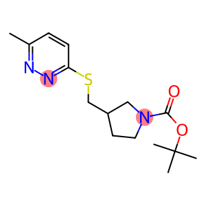 3-(6-Methyl-pyridazin-3-ylsulfanylMethyl)-pyrrolidine-1-carboxylic acid tert-butyl ester