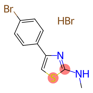 4-[2-(Methylamino)-1,3-thiazol-4-yl]bromobenzene hydrobromide, 4-(4-Bromophenyl)-N-methyl-1,3-thiazol-2-amine hydrobromide