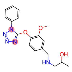 1-({3-methoxy-4-[(1-phenyl-1H-tetraazol-5-yl)oxy]benzyl}amino)-2-propanol