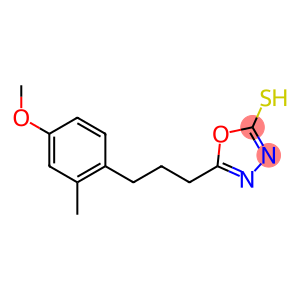 5-[3-(4-methoxy-2-methylphenyl)propyl]-1,3,4-oxadiazol-2-yl hydrosulfide