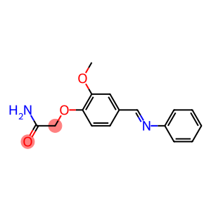 2-{2-methoxy-4-[(phenylimino)methyl]phenoxy}acetamide