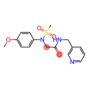 2-[4-methoxy(methylsulfonyl)anilino]-N-(3-pyridinylmethyl)acetamide