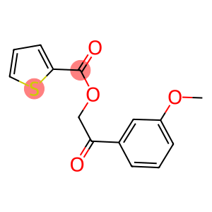 2-(3-methoxyphenyl)-2-oxoethyl 2-thiophenecarboxylate