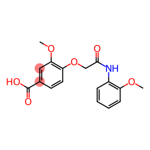 3-methoxy-4-[2-(2-methoxyanilino)-2-oxoethoxy]benzoic acid