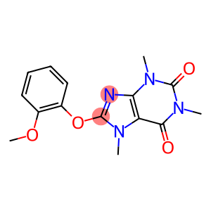 8-(2-methoxyphenoxy)-1,3,7-trimethyl-3,7-dihydro-1H-purine-2,6-dione