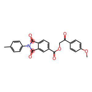 2-(4-methoxyphenyl)-2-oxoethyl 2-(4-methylphenyl)-1,3-dioxo-5-isoindolinecarboxylate