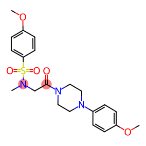 4-methoxy-N-{2-[4-(4-methoxyphenyl)-1-piperazinyl]-2-oxoethyl}-N-methylbenzenesulfonamide