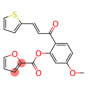 5-methoxy-2-[3-(2-thienyl)acryloyl]phenyl 2-furoate