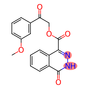 2-(3-methoxyphenyl)-2-oxoethyl 4-oxo-3,4-dihydro-1-phthalazinecarboxylate