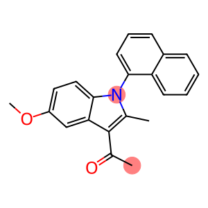 1-[5-methoxy-2-methyl-1-(1-naphthyl)-1H-indol-3-yl]ethanone