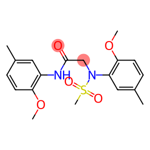 2-[2-methoxy-5-methyl(methylsulfonyl)anilino]-N-(2-methoxy-5-methylphenyl)acetamide