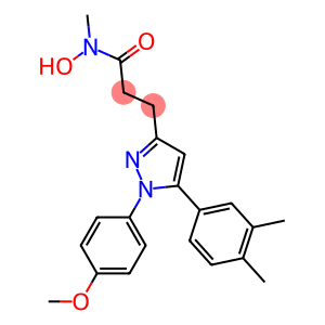 3-[1-(4-Methoxyphenyl)-5-(3,4-dimethylphenyl)-1H-pyrazol-3-yl]-N-hydroxy-N-methylpropanamide