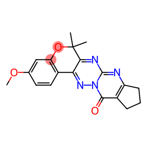 3-Methoxy-6,6-dimethyl-10,11-dihydro-6H,12H-7,8,12a,13-tetraaza-5-oxa-9H-benzo[a]cyclopent[i]anthracen-12-one