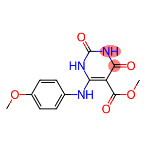 6-(4-Methoxyanilino)-1,2,3,4-tetrahydro-2,4-dioxopyrimidine-5-carboxylic acid methyl ester