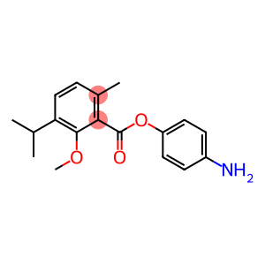 3-Methoxy-p-cymene-2-carboxylic acid p-aminophenyl ester