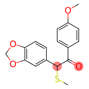 1-(4-Methoxyphenyl)-2-[3,4-(methylenedioxy)phenyl]-2-(methylthio)ethan-1-one