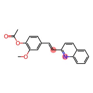 1-(3-Methoxy-4-acetoxyphenyl)-2-(2-quinolyl)ethene