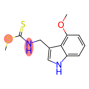 N-[(4-Methoxy-1H-indol-3-yl)methyl]dithiocarbamic acid methyl ester
