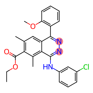 1-(2-Methoxyphenyl)-4-(3-chlorophenylamino)-5,7-dimethylphthalazine-6-carboxylic acid ethyl ester