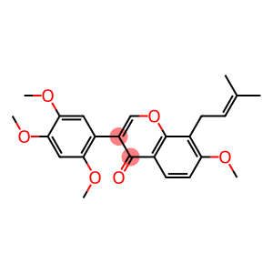 7-Methoxy-8-(3-methyl-2-butenyl)-3-(2,4,5-trimethoxyphenyl)-4H-1-benzopyran-4-one