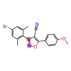 5-(4-Methoxyphenyl)-3-(4-bromo-2,6-dimethylphenyl)-isoxazole-4-carbonitrile