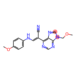 9-(Methoxymethyl)-6-[(Z)-2-(4-methoxyphenylamino)-1-cyanoethenyl]-9H-purine