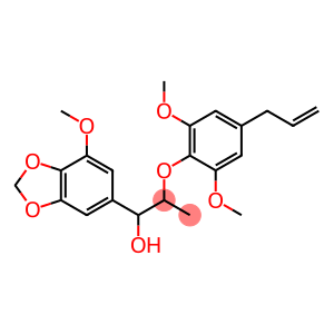 1-(7-Methoxy-1,3-benzodioxol-5-yl)-2-[(2,6-dimethoxy-4-allylphenyl)oxy]-1-propanol