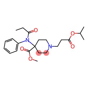 4-Methoxycarbonyl-4-(N-phenyl-N-propanoylamino)piperidine-1-propionic acid isopropyl ester