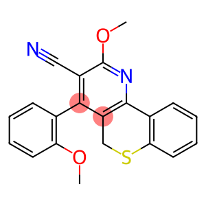 2-Methoxy-4-[2-methoxyphenyl]-5H-[1]benzothiopyrano[4,3-b]pyridine-3-carbonitrile