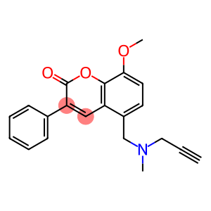 8-Methoxy-5-[[methyl(2-propynyl)amino]methyl]-3-phenyl-2H-1-benzopyran-2-one