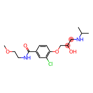 1-[4-[(2-Methoxyethyl)carbamoyl]-2-chlorophenoxy]-3-[isopropylamino]-2-propanol