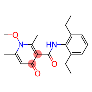 1-Methoxy-1,4-dihydro-2,6-dimethyl-N-(2,6-diethylphenyl)-4-oxopyridine-3-carboxamide