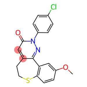 10-Methoxy-2-(4-chlorophenyl)-5,6-dihydro[1]benzothiepino[5,4-c]pyridazin-3(2H)-one