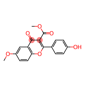 6-Methoxy-2-[4-hydroxyphenyl]-4-oxo-4H-1-benzopyran-3-carboxylic acid methyl ester