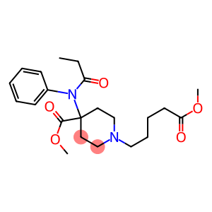 4-Methoxycarbonyl-4-(N-phenyl-N-propanoylamino)piperidine-1-valeric acid methyl ester