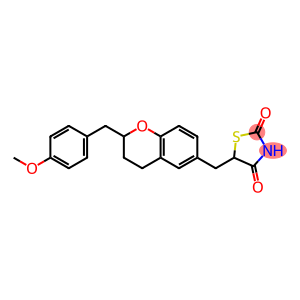 5-[[2-(4-Methoxybenzyl)-3,4-dihydro-2H-1-benzopyran]-6-ylmethyl]thiazolidine-2,4-dione