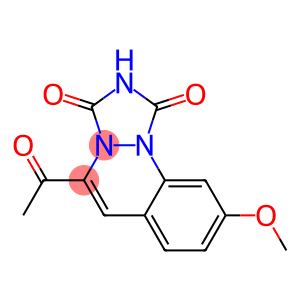 8-Methoxy-4-acetyl-1H-2,3a,9b-triaza-3aH-cyclopenta[a]naphthalene-1,3(2H)-dione