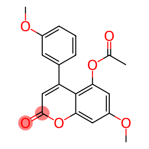 4-(3-Methoxyphenyl)-5-acetoxy-7-methoxycoumarin