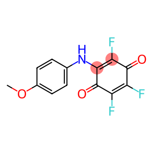 2-[(4-Methoxyphenyl)amino]-3,5,6-trifluoro-2,5-cyclohexadiene-1,4-dione