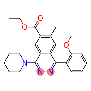 1-(2-Methoxyphenyl)-4-piperidino-5,7-dimethylphthalazine-6-carboxylic acid ethyl ester