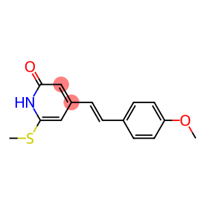 4-(4-Methoxystyryl)-6-(methylthio)-2(1H)-pyridone