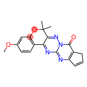 3-Methoxy-6,6-dimethyl-6H,8H-7,7a,12,13-tetraaza-5-oxa-9H-benzo[a]cyclopent[i]anthracen-8-one