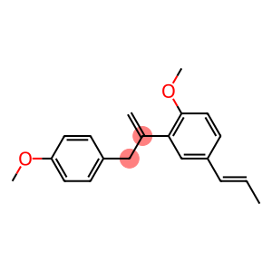 3-(4-Methoxyphenyl)-2-[2-methoxy-5-[(E)-1-propenyl]phenyl]propene