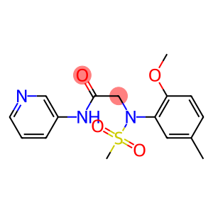 2-[2-methoxy-5-methyl(methylsulfonyl)anilino]-N-(3-pyridinyl)acetamide