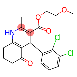 2-methoxyethyl 4-(2,3-dichlorophenyl)-2-methyl-5-oxo-1,4,5,6,7,8-hexahydro-3-quinolinecarboxylate