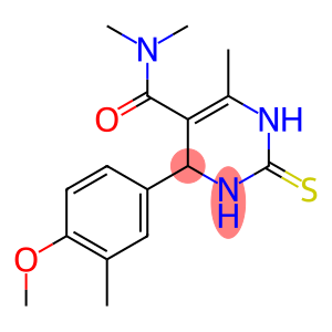 4-(4-methoxy-3-methylphenyl)-N,N,6-trimethyl-2-thioxo-1,2,3,4-tetrahydro-5-pyrimidinecarboxamide