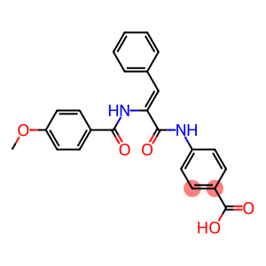 4-({2-[(4-methoxybenzoyl)amino]-3-phenylacryloyl}amino)benzoic acid