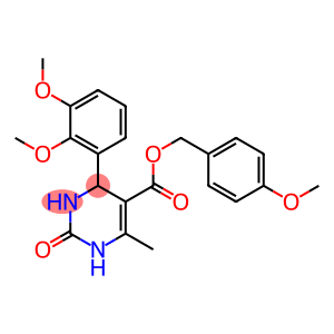 4-methoxybenzyl 4-(2,3-dimethoxyphenyl)-6-methyl-2-oxo-1,2,3,4-tetrahydro-5-pyrimidinecarboxylate