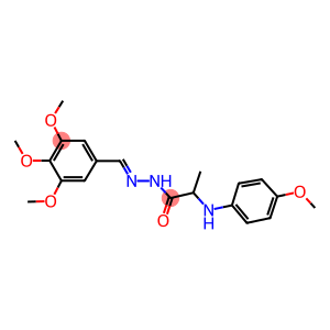 2-(4-methoxyanilino)-N'-(3,4,5-trimethoxybenzylidene)propanohydrazide